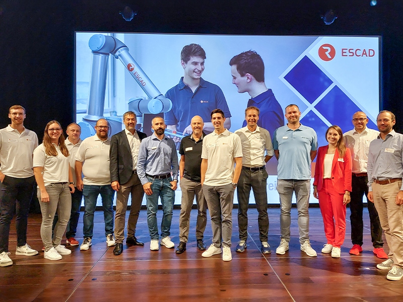 Gruppenfoto des gesamten Teams der ESCAD AutoMate 2023